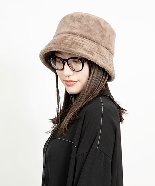未使用 CA4LA カシラ ファー バケット ハット モカ FLEECY2 NANCY.2(ONESIZE BEIGE): ハット｜帽子通販｜CA4LA（カシラ