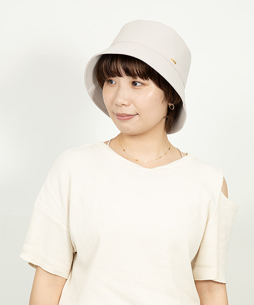 モデル頭囲：55cm 着用サイズ：ONESIZE