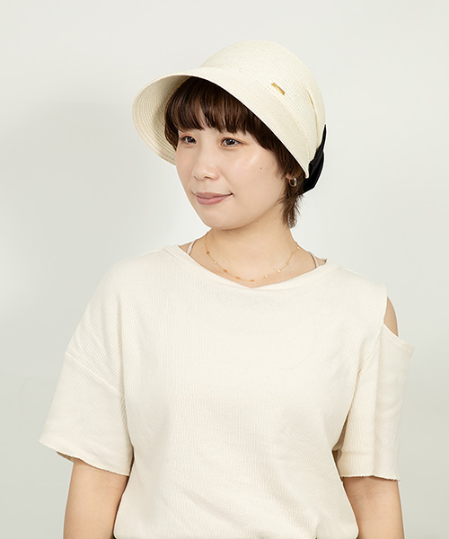 モデル頭囲：55cm 着用サイズ：ONESIZE