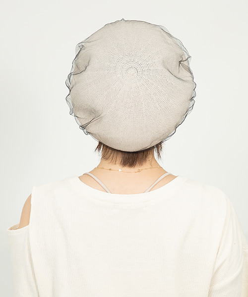 モデル頭囲：55cm 着用サイズ：ONESIZE