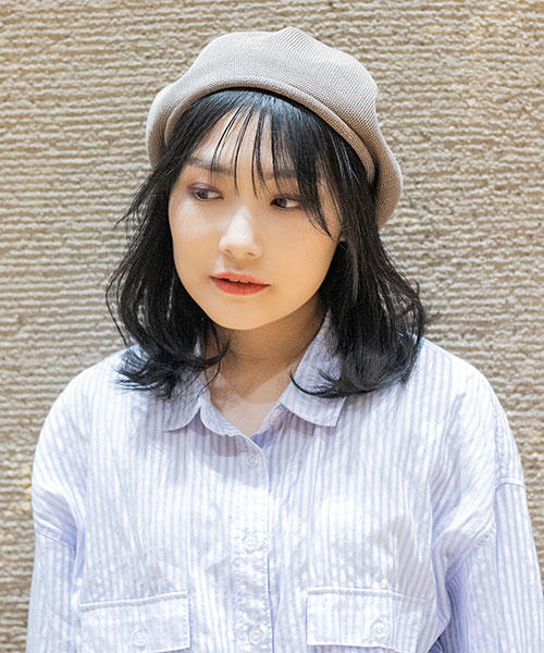 モデル頭囲：55cm 着用サイズ：ONESIZE