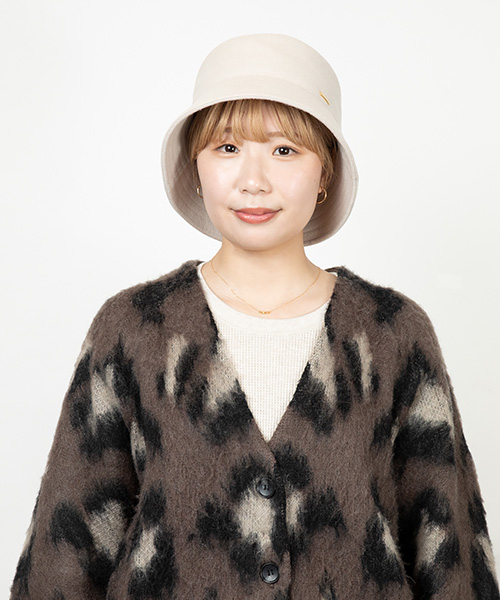 モデル頭囲：55cm 着用サイズ：ONESIZE