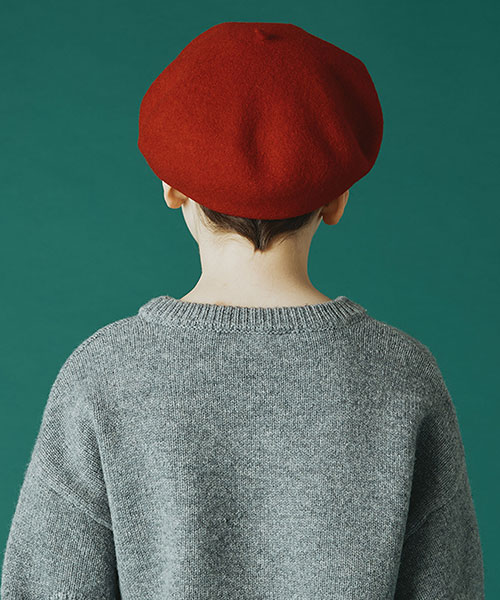 KIDS BERET RED 54-55