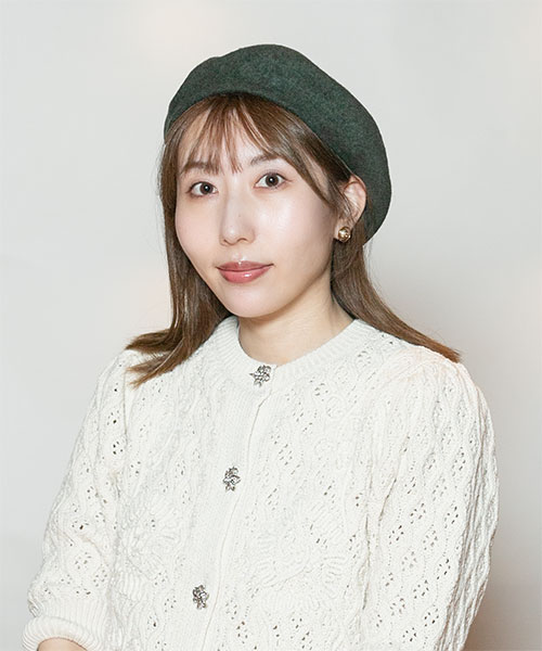 モデル頭囲：56cm 着用サイズ：ONESIZE