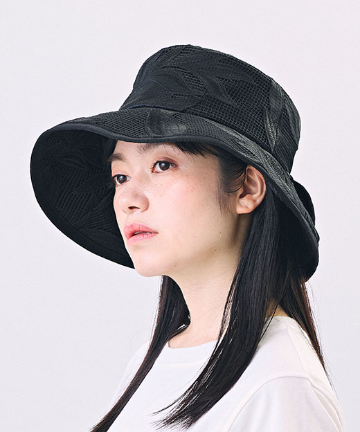 モデル頭囲：54cm 着用サイズ：ONESIZE