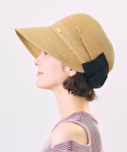 モデル頭囲：52cm 着用サイズ：ONESIZE