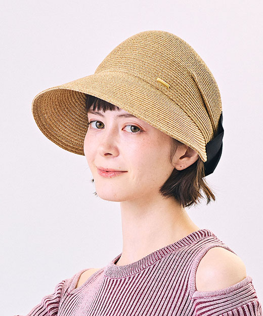 モデル頭囲：52cm 着用サイズ：ONESIZE