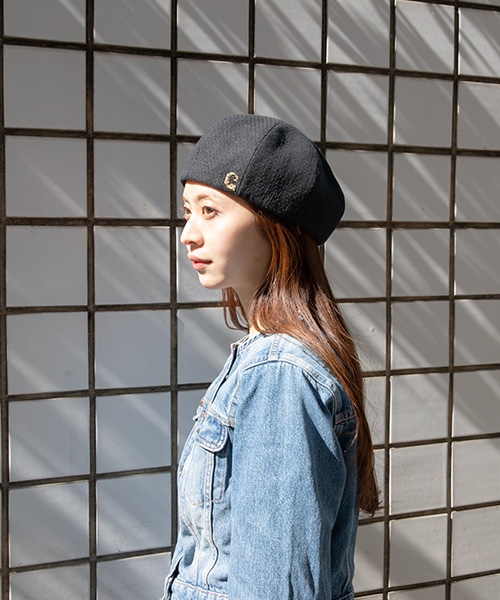 モデル頭囲：56cm 着用サイズ：ONESIZE