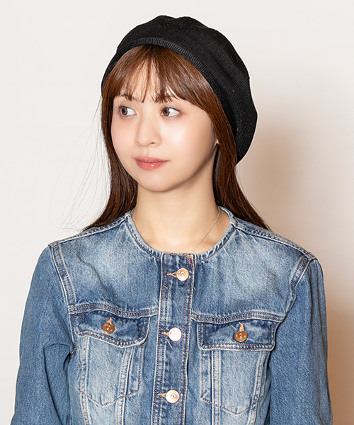 モデル頭囲：56cm 着用サイズ：ONESIZE