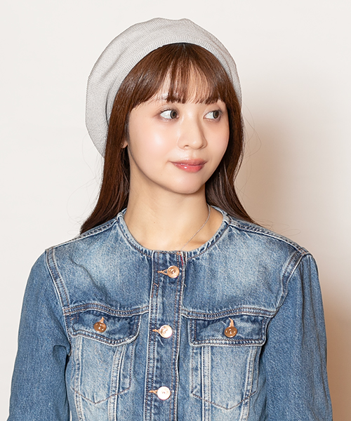 モデル頭囲：56cm 着用サイズ：ONESIZE