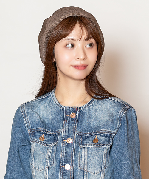 モデル頭囲：56cm 着用サイズ：ONESIZE