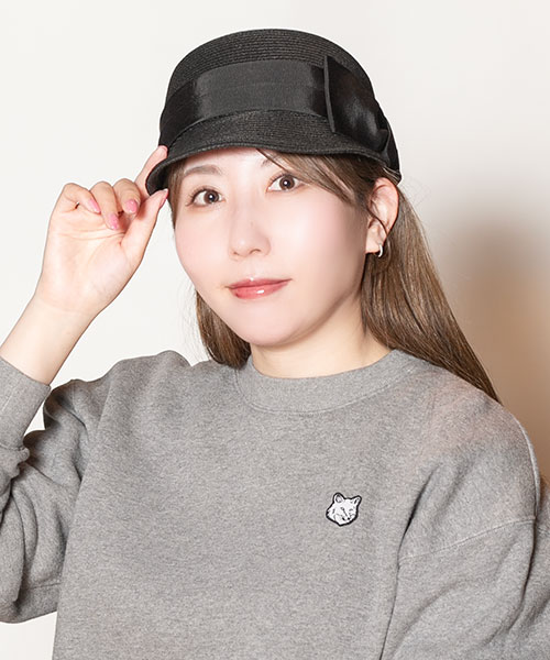 モデル頭囲：56cm 着用サイズ：ONESIZE