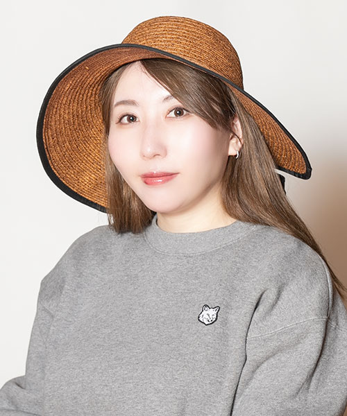 モデル頭囲：56cm 着用サイズ：ONESIZE