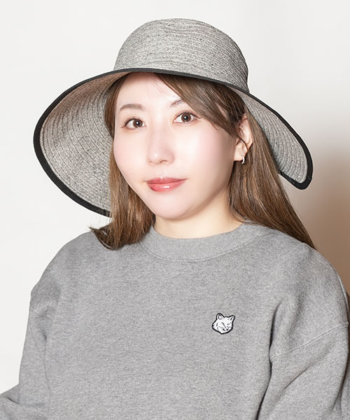 モデル頭囲：56cm 着用サイズ：ONESIZE