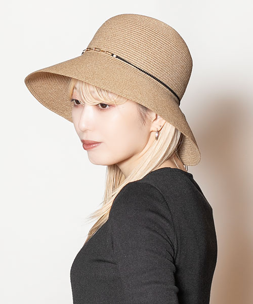 モデル頭囲：58cm 着用サイズ：ONESIZE