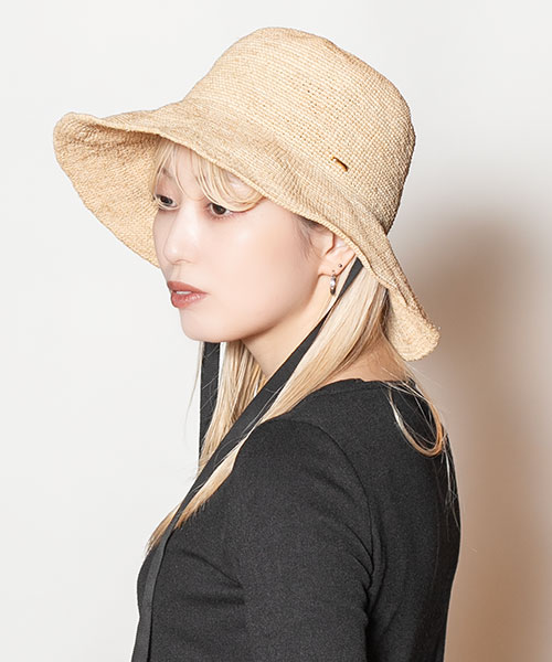 モデル頭囲：58cm 着用サイズ：ONESIZE