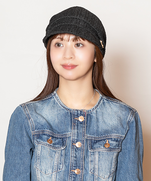 モデル頭囲：56cm 着用サイズ：ONESIZE