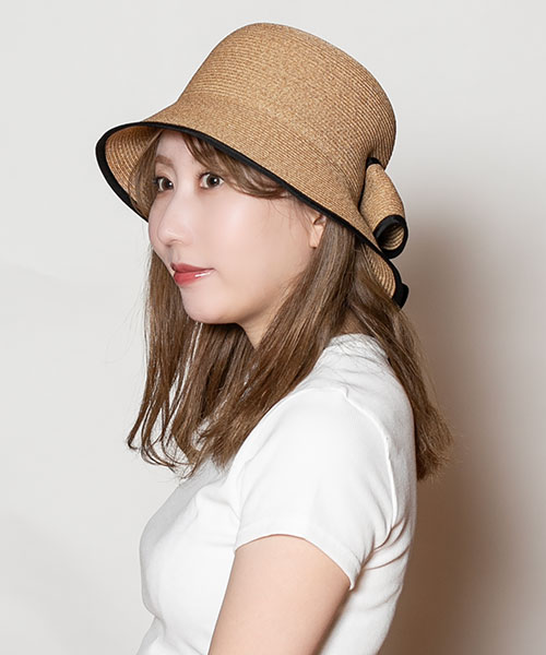モデル頭囲：56cm 着用サイズ：ONESIZE