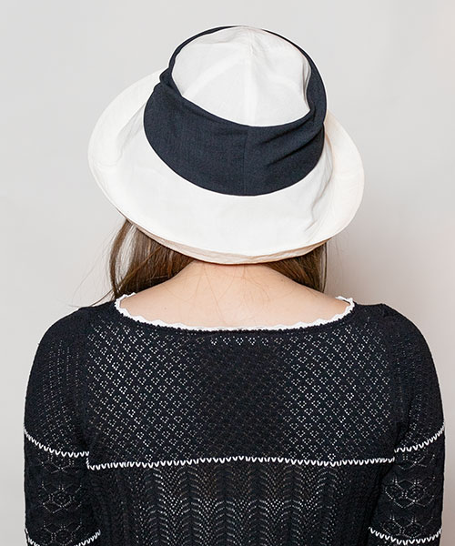 モデル頭囲：56cm 着用サイズ：ONESIZE