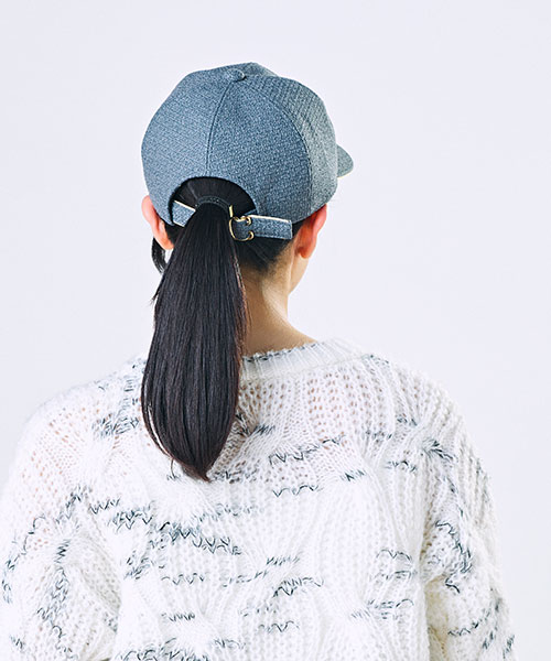 モデル頭囲：56cm 着用サイズ：ONESIZE