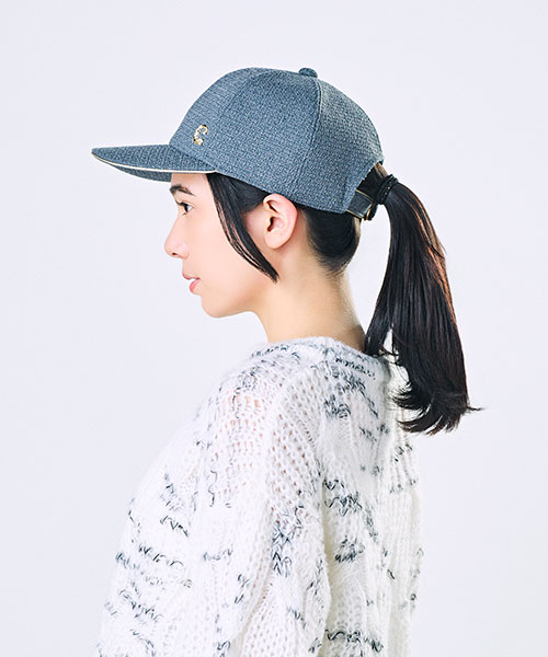 モデル頭囲：56cm 着用サイズ：ONESIZE