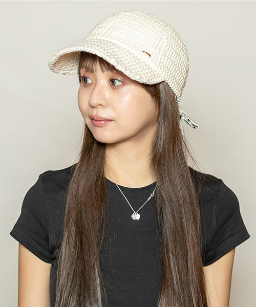 モデル頭囲：56cm 着用サイズ：ONESIZE