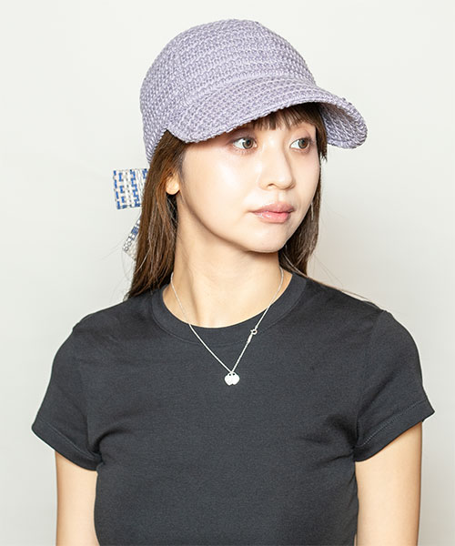 モデル頭囲：56cm 着用サイズ：ONESIZE