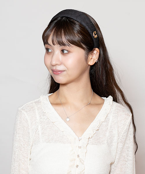 モデル頭囲：56cm 着用サイズ：ONESIZE