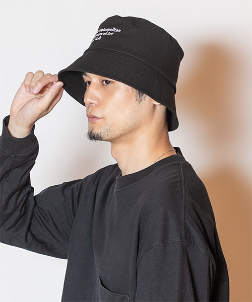 THE MET NEWYORKLOGO BUCKET HAT(ONESIZE BLACK): ハット｜帽子通販 ...