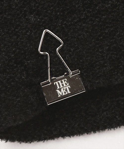 THE MET CLASSIC LOGO KNIT CAP BLACK ONESIZE