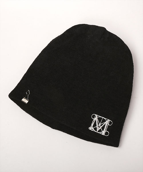 THE MET CLASSIC LOGO KNIT CAP BLACK ONESIZE