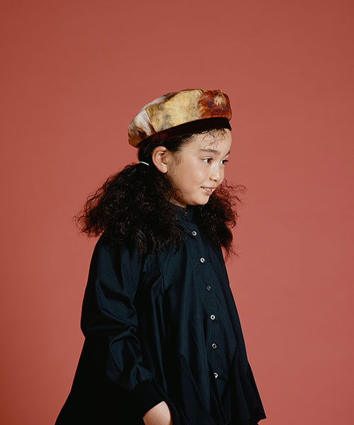KIDS Bouquet of Chrysanthemums BERET MIX 52-54
