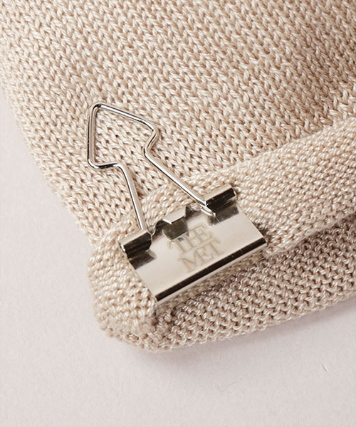 THE MET VINTAGE LOGO KNIT CAP BLACK ONESIZE