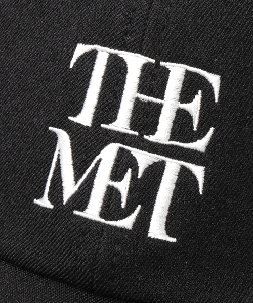 THE MET WOOLEN LIKE LOGO CAP BLACK ONESIZE