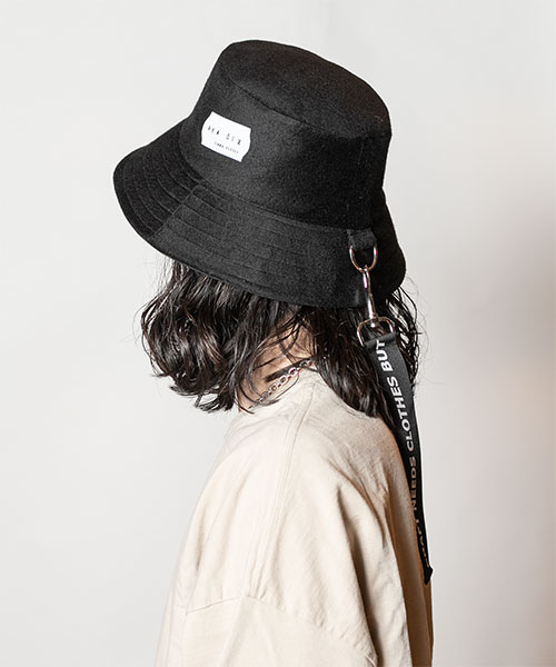 AKA SIX CASHMERE BUCKET HAT(ONESIZE BLACK): ハット｜帽子通販 ...