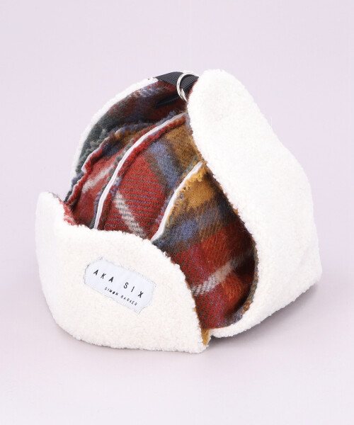 AKA SIX CHECK TRAPPER HAT MIX ONESIZE