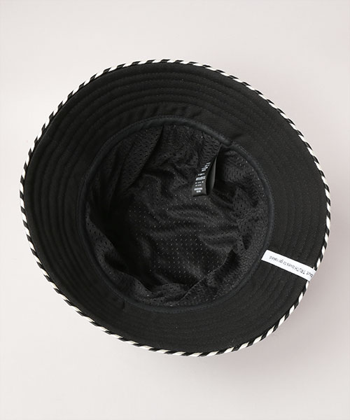 AKA SIX POLY PIPING BUCKET HAT(ONESIZE BLACK): ハット｜帽子