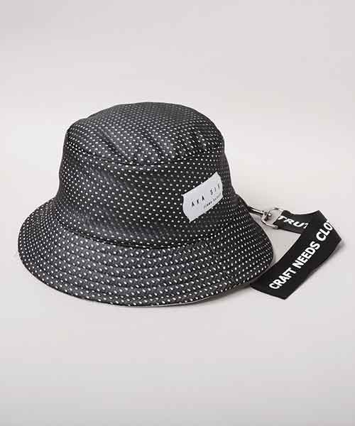 AKA SIX MESH BUCKET HAT BLACK ONESIZE