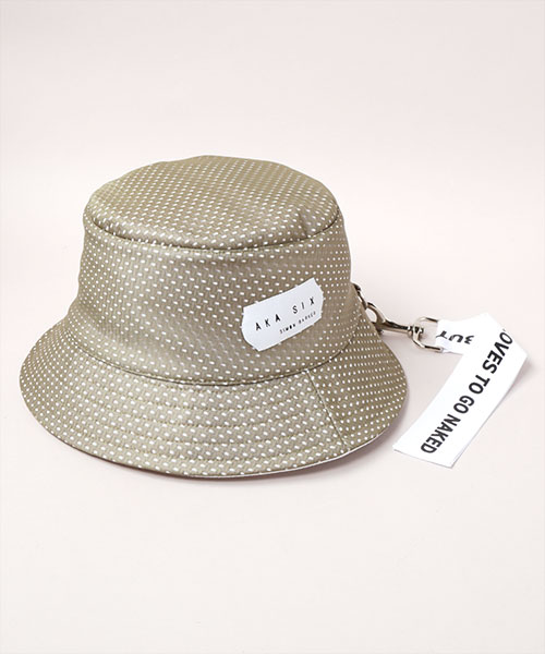 AKA SIX MESH BUCKET HAT KHAKI ONESIZE