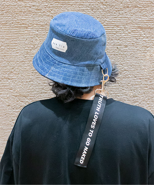AKA SIX SCRAP DENIM BUCKET HAT(ONESIZE BLUE): ハット｜帽子通販 