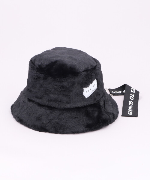 AKA SIX FUR BUCKET HAT BLACK ONESIZE