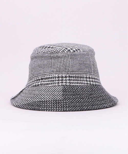 AKA SIX CHECK BUCKET HAT LIGHT GRAY ONESIZE