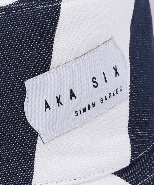 AKA SIX STRIPE BUCKET HAT NAVY ONESIZE