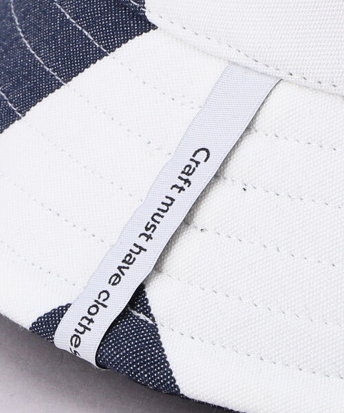 AKA SIX STRIPE BUCKET HAT NAVY ONESIZE