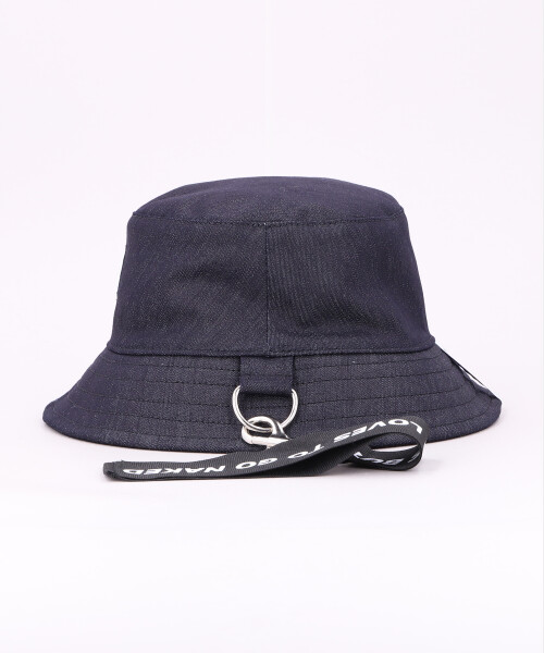 AKA SIX NEW DENIM BUCKET HAT NAVY ONESIZE