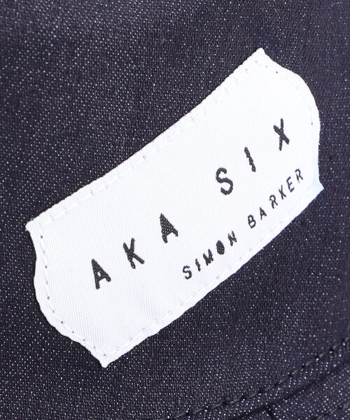AKA SIX NEW DENIM BUCKET HAT NAVY ONESIZE
