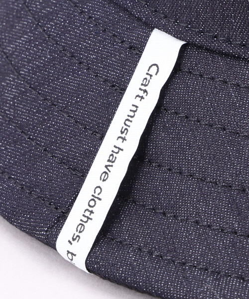AKA SIX NEW DENIM BUCKET HAT NAVY ONESIZE