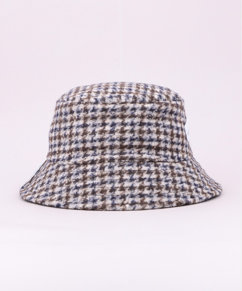 AKA SIX CHECK BUCKET HAT KHAKI ONESIZE