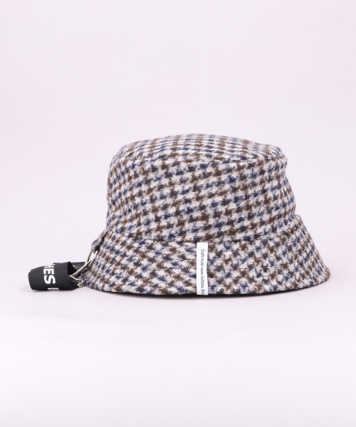 AKA SIX CHECK BUCKET HAT KHAKI ONESIZE