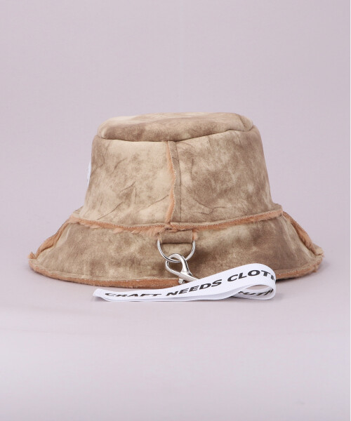 AKA SIX SHEARLING BUCKET HAT BEIGE ONESIZE